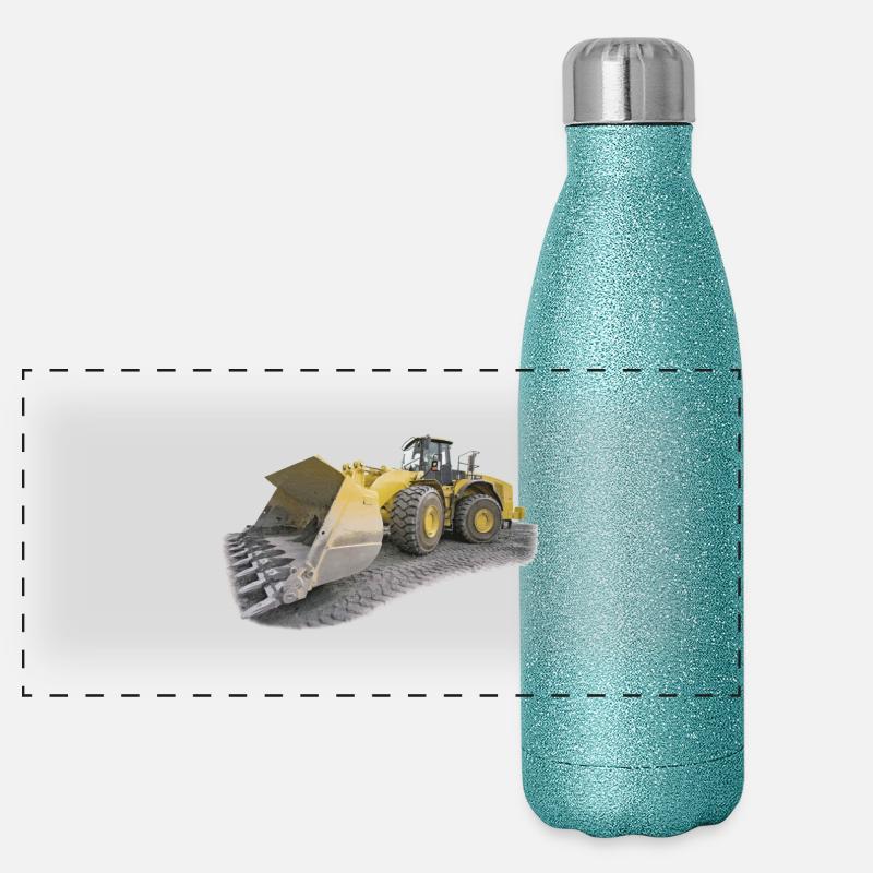 chantier engin Gourde isotherme panoramique pailletée 500 ml
