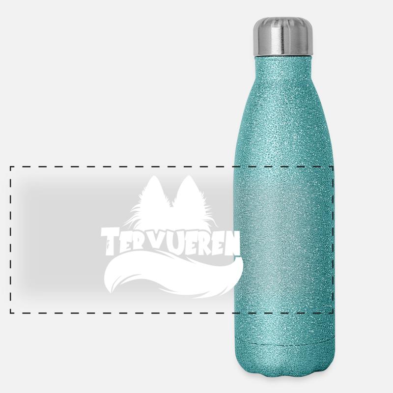 Silhouette Tervueren - Blanc Gourde isotherme panoramique pailletée 500 ml