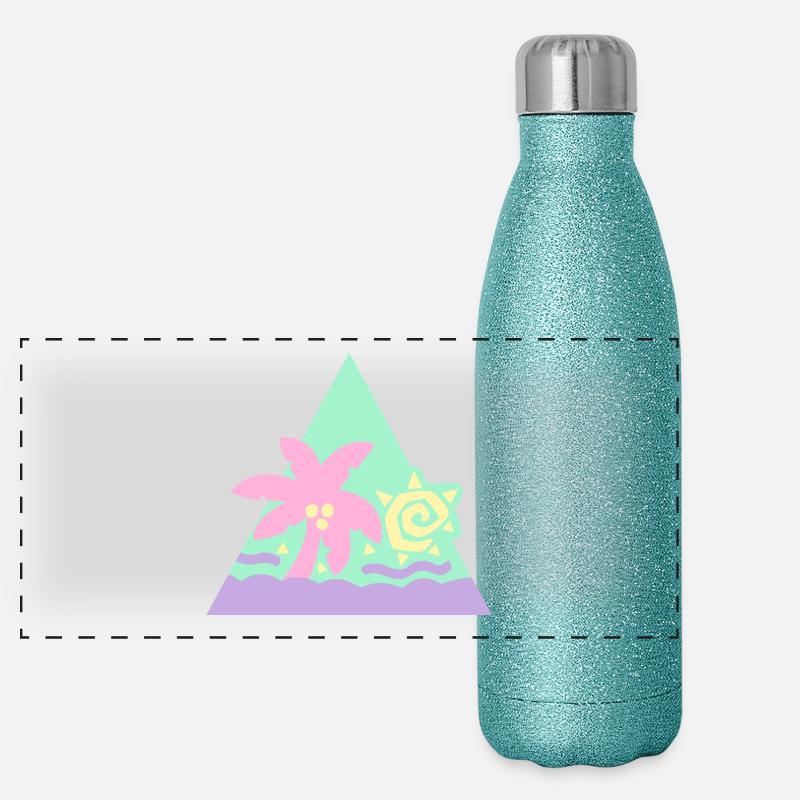 Glitter cheveux Flair [Pastel] Gourde isotherme panoramique pailletée 500 ml