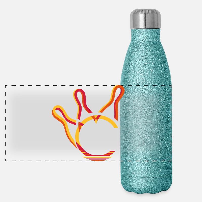 jeu de quilles Gourde isotherme panoramique pailletée 500 ml