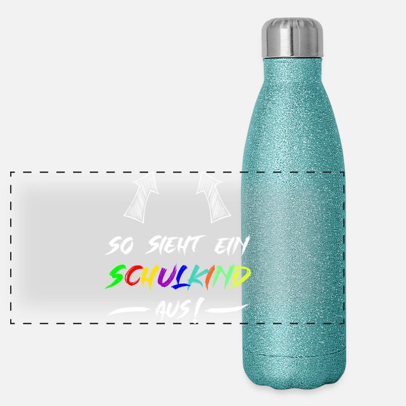 This is what a schoolchild looks like Panoramic Glitter Thermal Bottle 500 ml