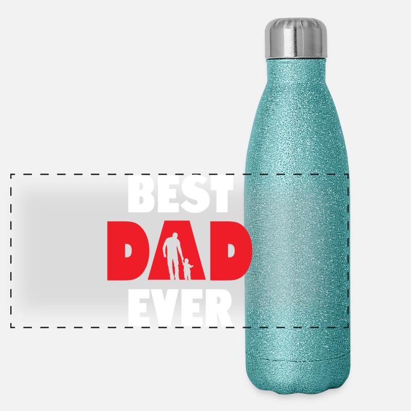 Best Dad Ever Panoramic Glitter Thermal Bottle 500 ml