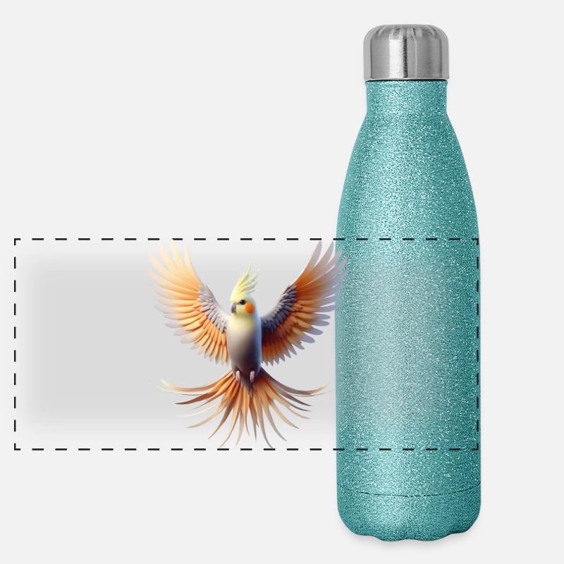 Calopsitte (20) Gourde isotherme panoramique pailletée 500 ml
