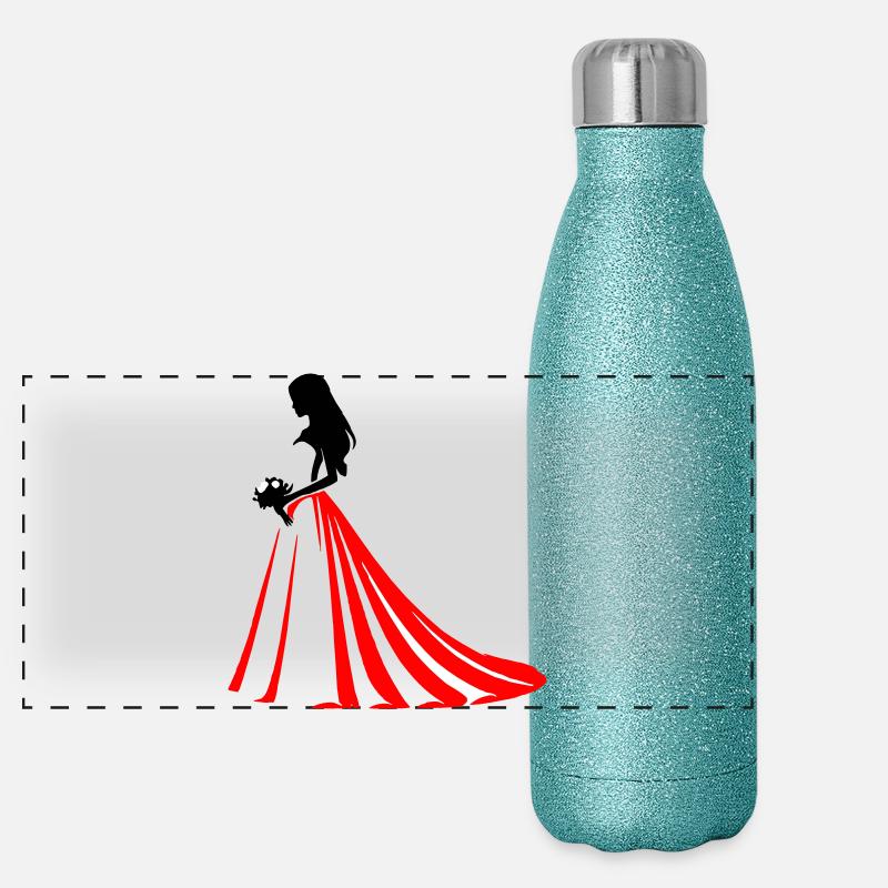 Mariée Gourde isotherme panoramique pailletée 500 ml
