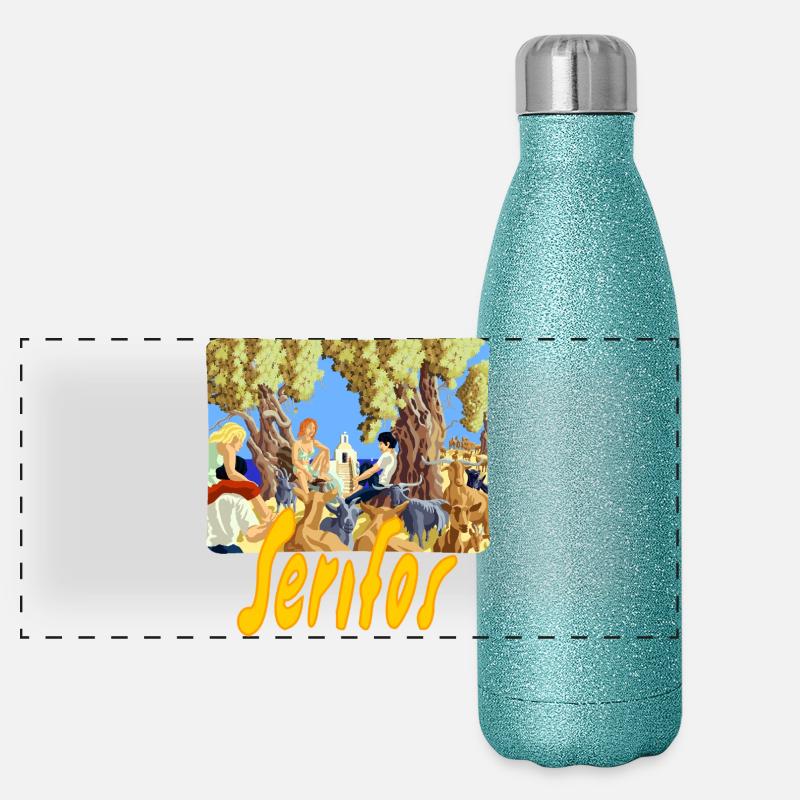Serifos Panorama Glitzer Isolierflasche 500 ml