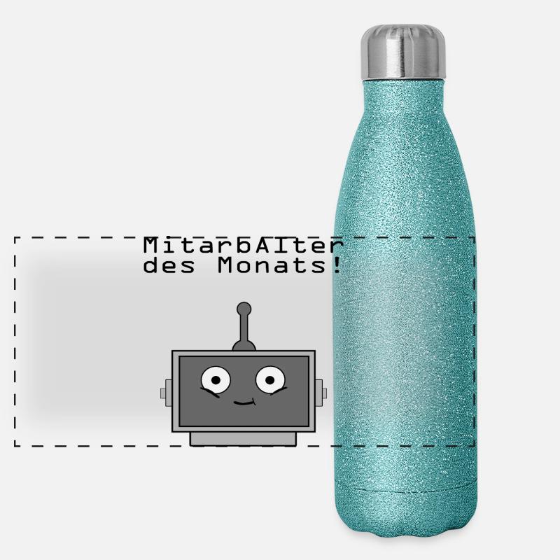 Employé du mois Gourde isotherme panoramique pailletée 500 ml