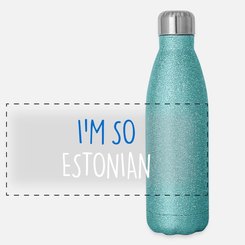 I'M SO ESTONIAN Estonia Panoramic Glitter Thermal Bottle 500 ml