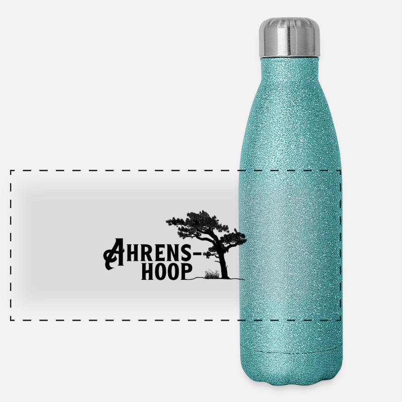 Ahrenshoop, Perle der Ostsee Panorama Glitzer Isolierflasche 500 ml