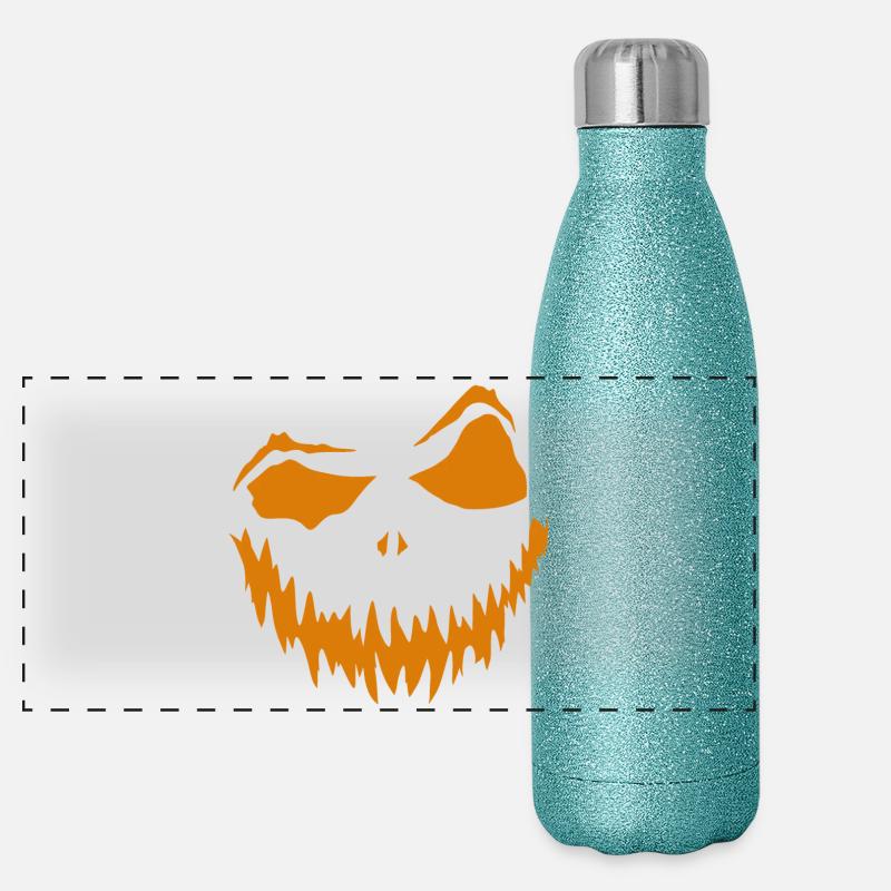 Pumpkin Grimace5 Panoramic Glitter Thermal Bottle 500 ml