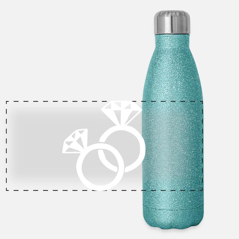 Les bagues en diamant Gourde isotherme panoramique pailletée 500 ml