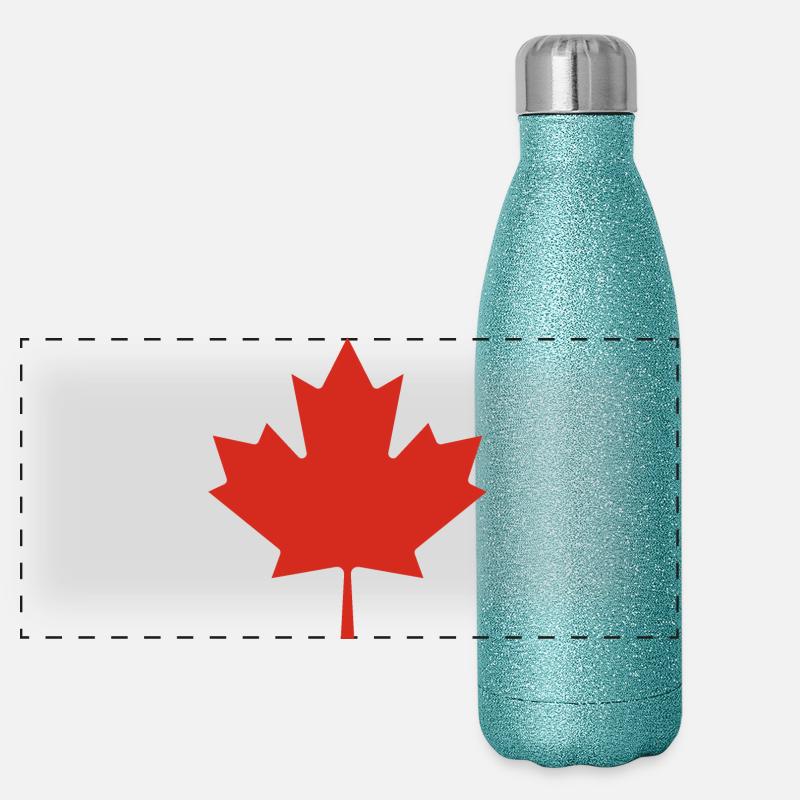 Montrez vos couleurs – Canada Gourde isotherme panoramique pailletée 500 ml