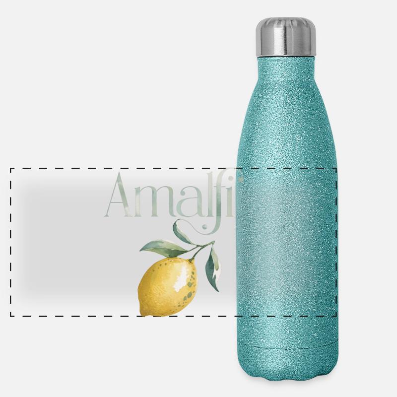 AMALFI – Lemon Chic Gourde isotherme panoramique pailletée 500 ml