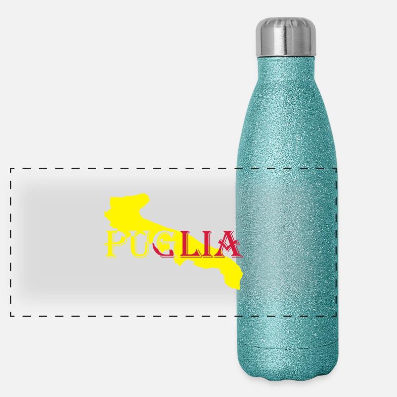 italia_puglia Gourde isotherme panoramique pailletée 500 ml