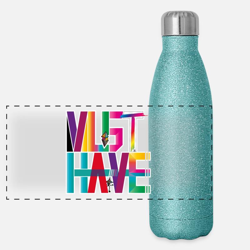 MUST-HAVE Gourde isotherme panoramique pailletée 500 ml