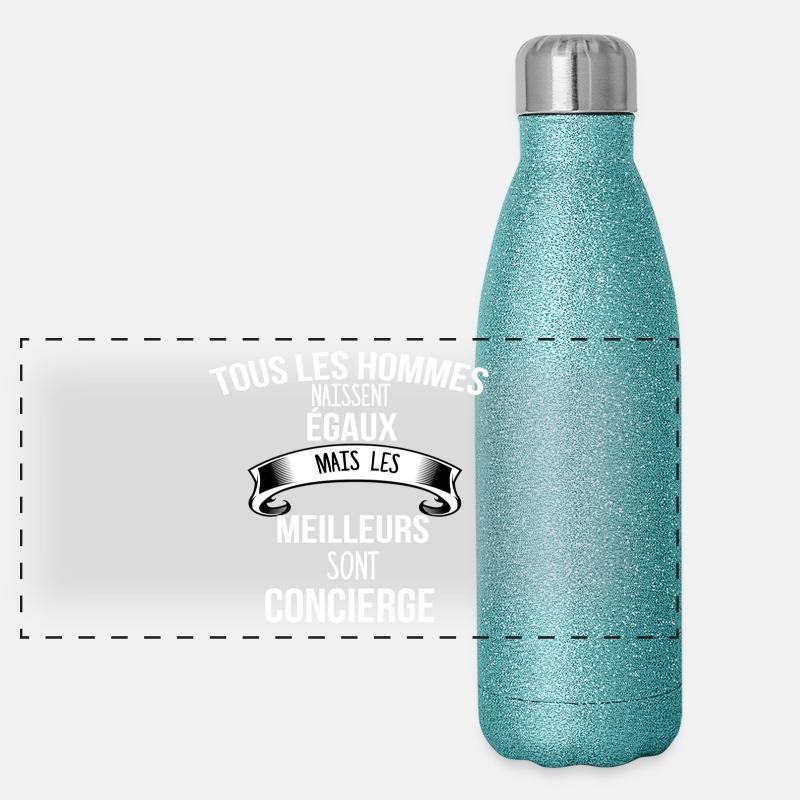 Concierge cadeau humour Gourde isotherme panoramique pailletée 500 ml