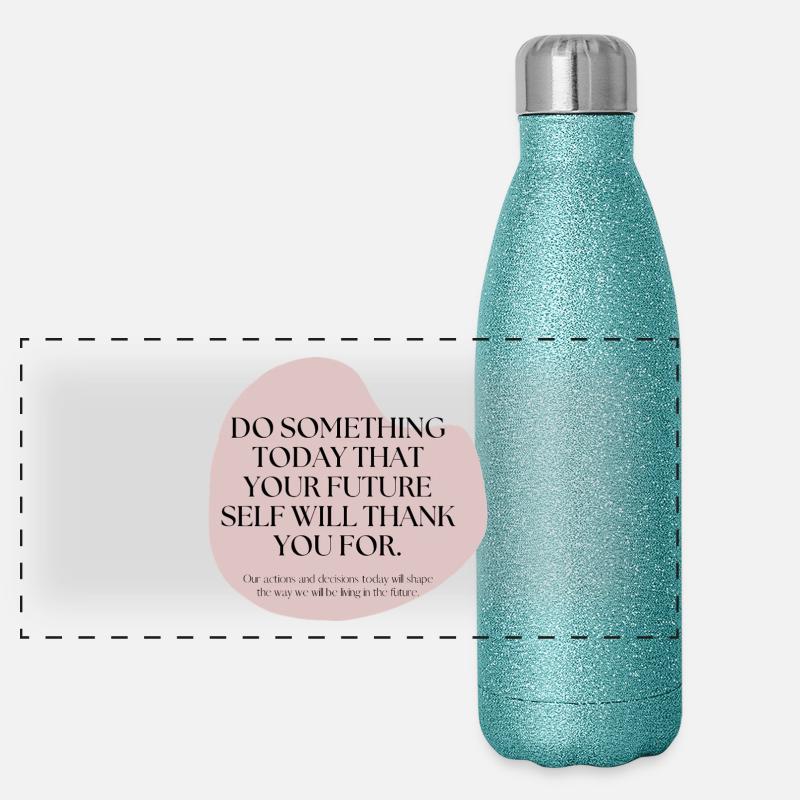 Future impulse: Act today, serve tomorrow Panoramic Glitter Thermal Bottle 500 ml