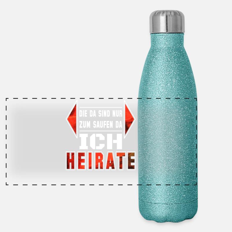 JGA Buvant côté centre Gourde isotherme panoramique pailletée 500 ml