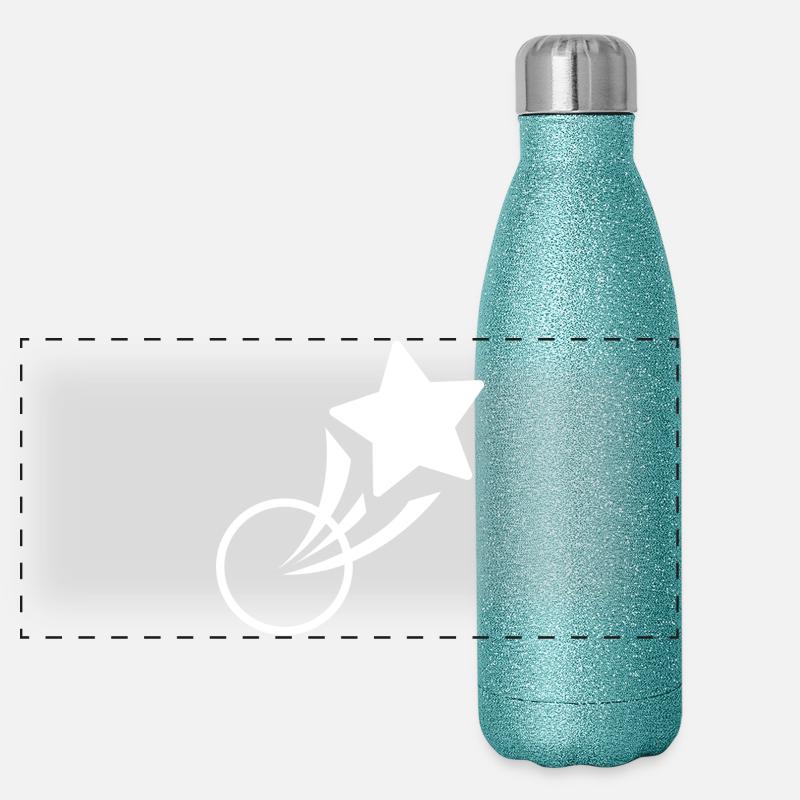 star, star, shooting star Panoramic Glitter Thermal Bottle 500 ml