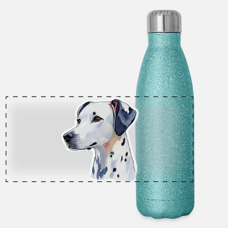 Dalmatiner Panorama Glitzer Isolierflasche 500 ml