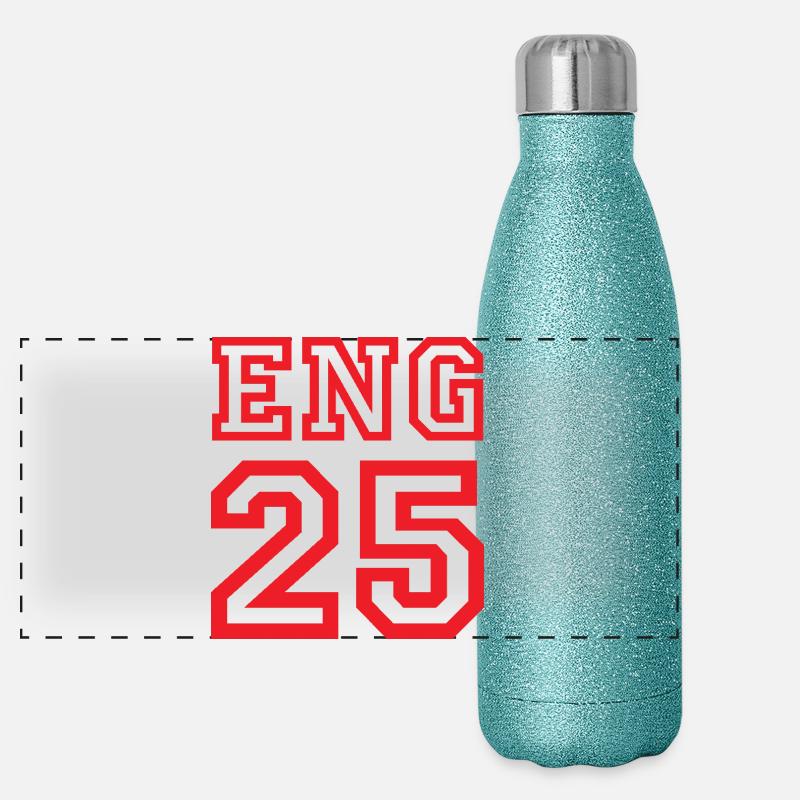 ANGLETERRE 2025 Gourde isotherme panoramique pailletée 500 ml