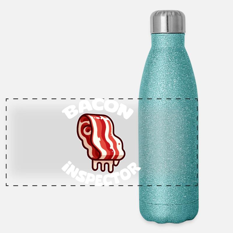 Inspector Bacon Cartoon Panoramic Glitter Thermal Bottle 500 ml