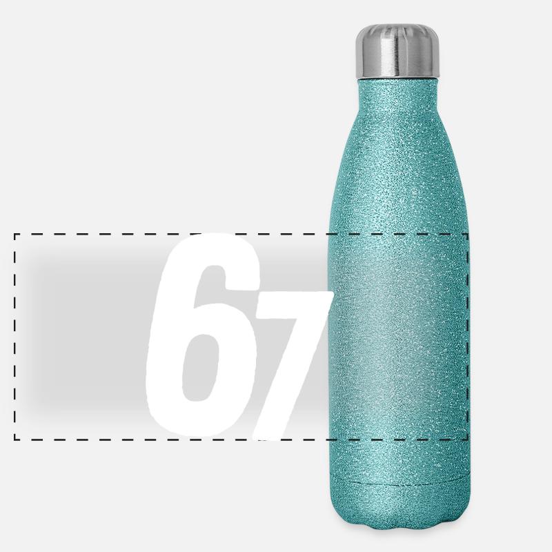 67 Six Sept Gourde isotherme panoramique pailletée 500 ml