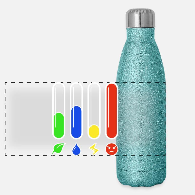 Status Bars - Rage High Panoramic Glitter Thermal Bottle 500 ml