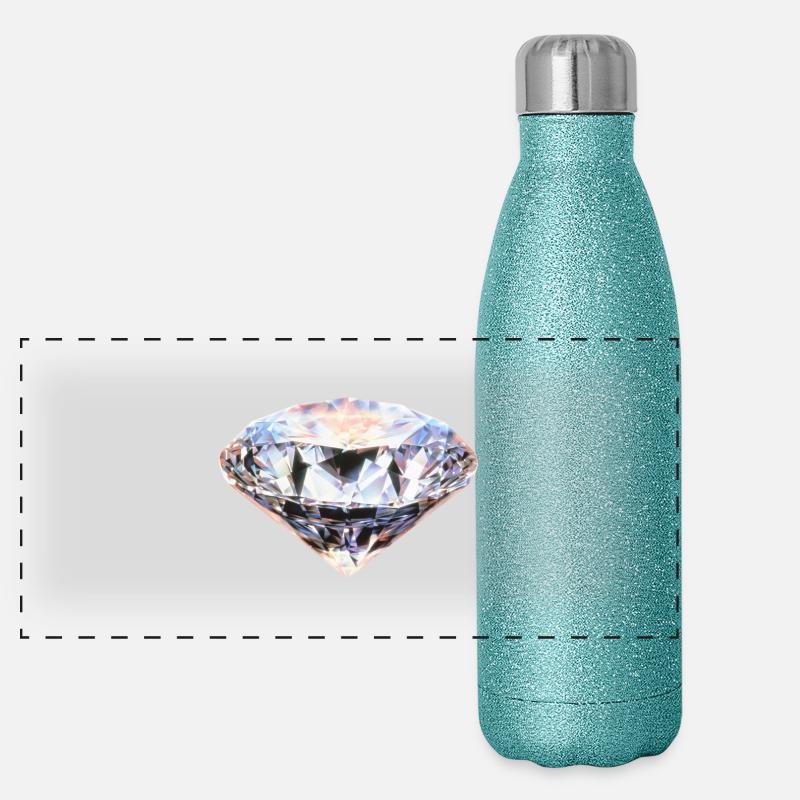 Diamant Panorama Glitzer Isolierflasche 500 ml