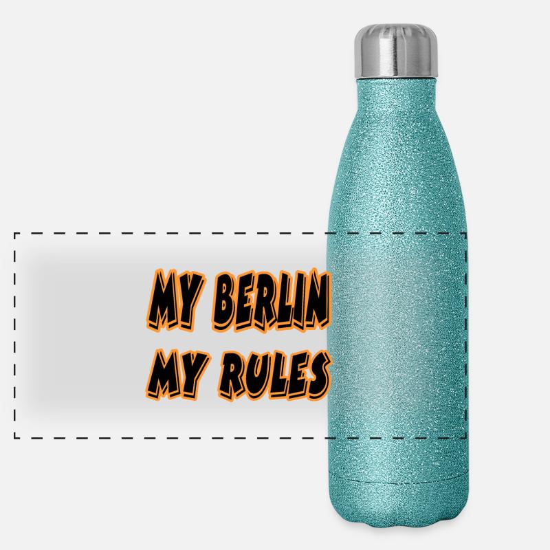 Berlin Panorama Glitzer Isolierflasche 500 ml
