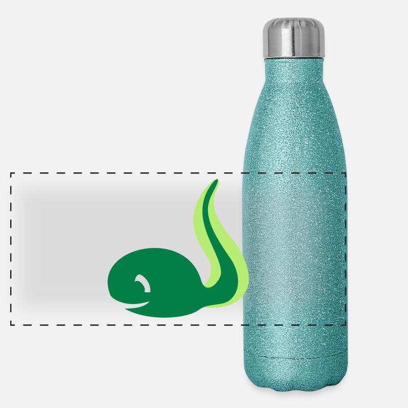 têtard grenouille Gourde isotherme panoramique pailletée 500 ml