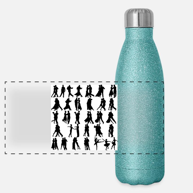 Tanzen Panorama Glitzer Isolierflasche 500 ml