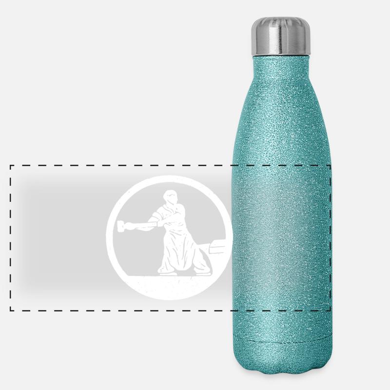 Forgeron et enclume Gourde isotherme panoramique pailletée 500 ml