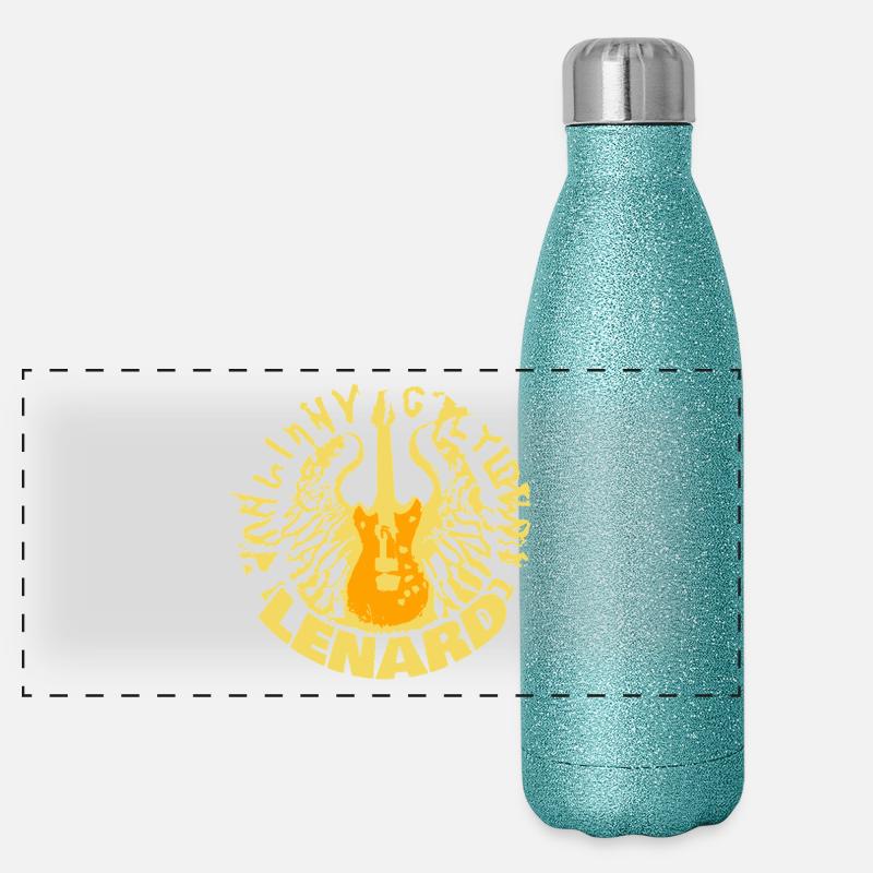 Guitare Lenard Gourde isotherme panoramique pailletée 500 ml