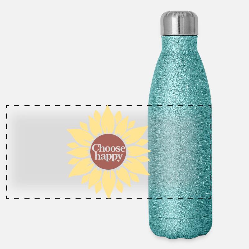 Choose Happy Panoramic Glitter Thermal Bottle 500 ml