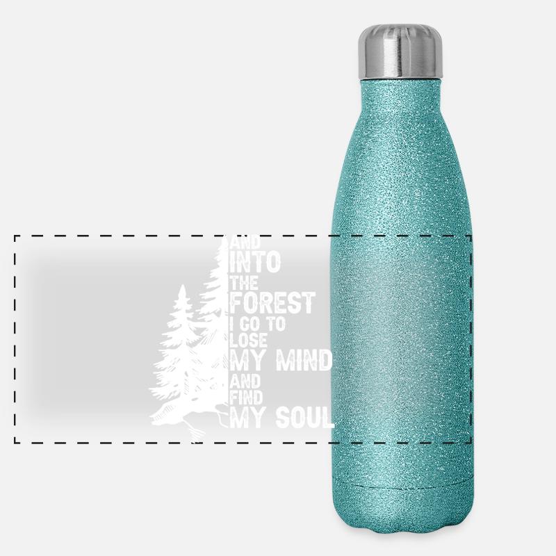 Wald Geist Seele Quest Panorama Glitzer Isolierflasche 500 ml