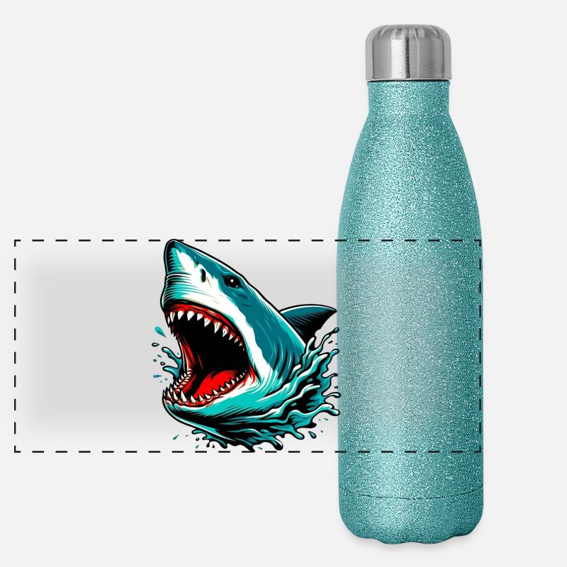 Shark Panoramic Glitter Thermal Bottle 500 ml