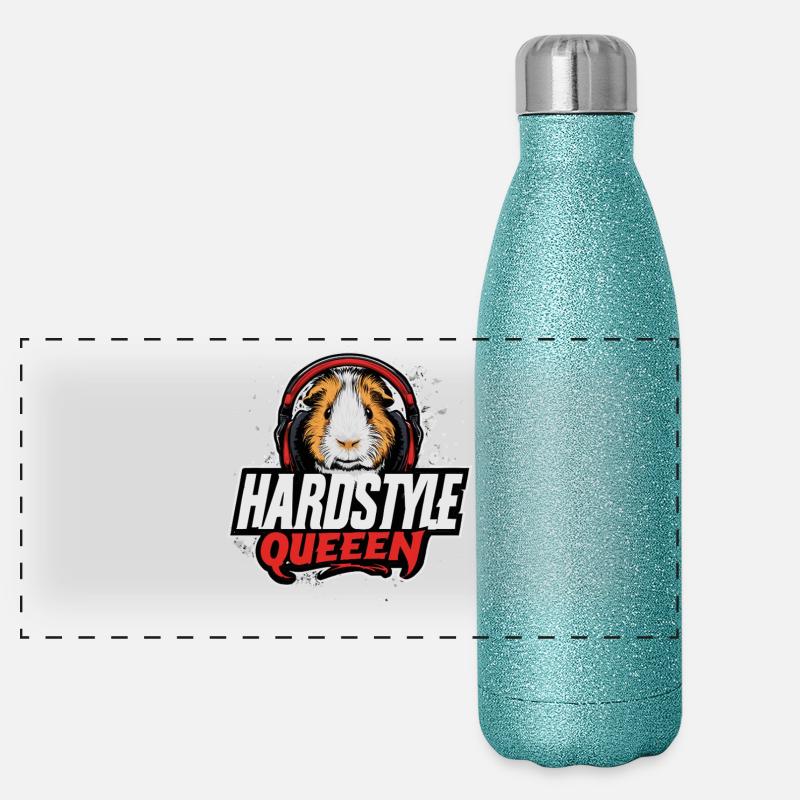 Hardstyle Queen – cobaye avec casque Gourde isotherme panoramique pailletée 500 ml