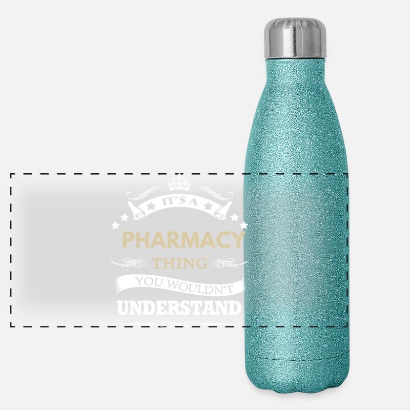 Pharmacy Thing You Wouldn't Understand Panoramic Glitter Thermal Bottle 500 ml