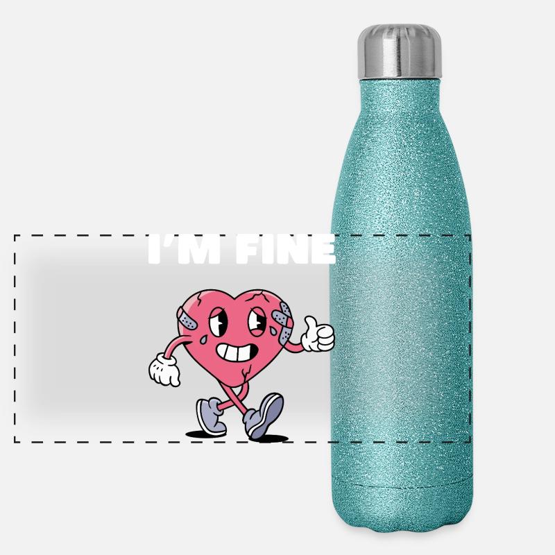 Cassé Mais Bon Gourde isotherme panoramique pailletée 500 ml