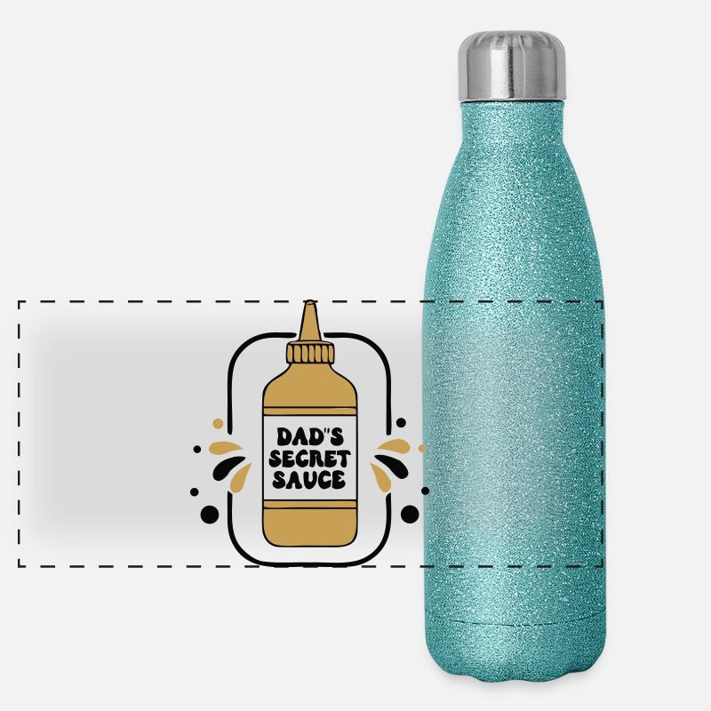 Drôle de Dads Secret Sauce Griller Gourde isotherme panoramique pailletée 500 ml