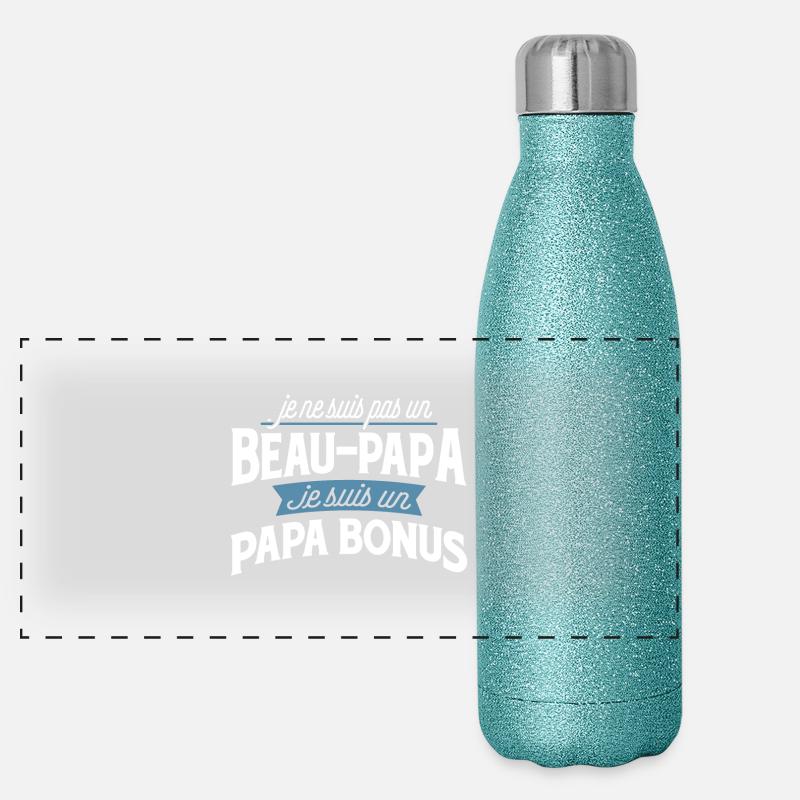 Papa bonus cadeau Gourde isotherme panoramique pailletée 500 ml