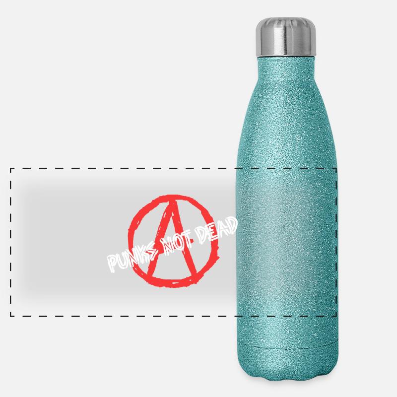 Punks_not_Dead Panorama Glitzer Isolierflasche 500 ml