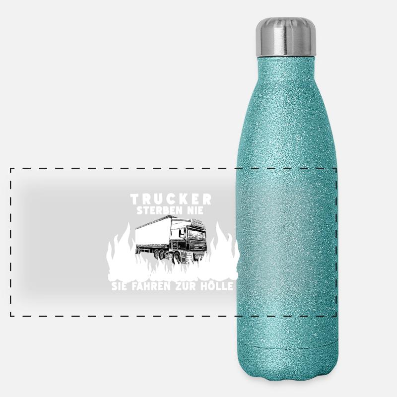 Camionneur Gourde isotherme panoramique pailletée 500 ml