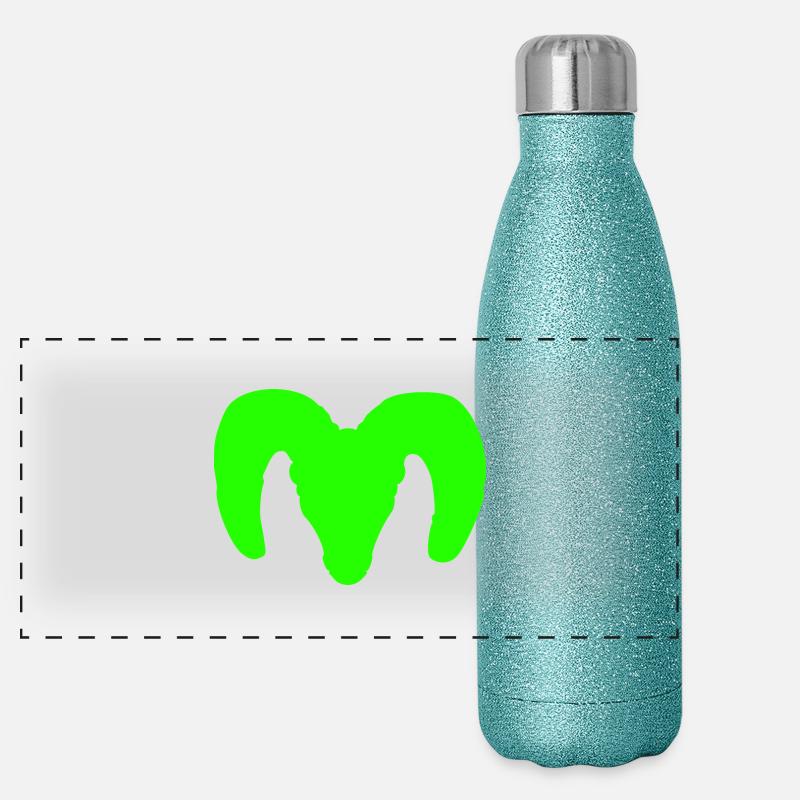 Silhouette de mouflon d’Amérique – Pure Wilderness Gourde isotherme panoramique pailletée 500 ml