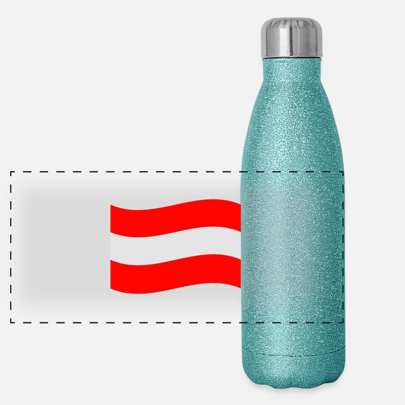 Österreich Panorama Glitzer Isolierflasche 500 ml