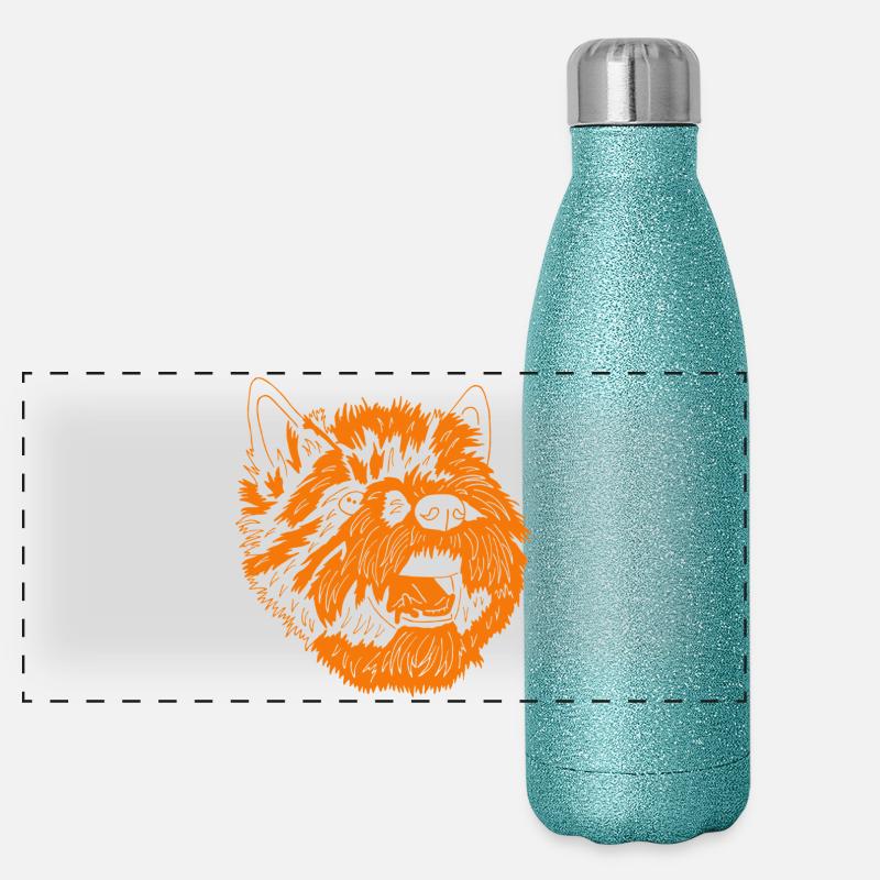 Cairn Terrier Panorama Glitzer Isolierflasche 500 ml