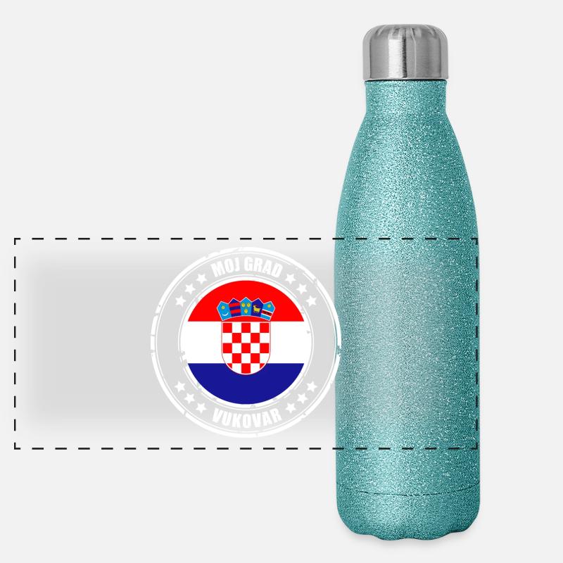 MOJ GRAD VUKOVAR Gourde isotherme panoramique pailletée 500 ml