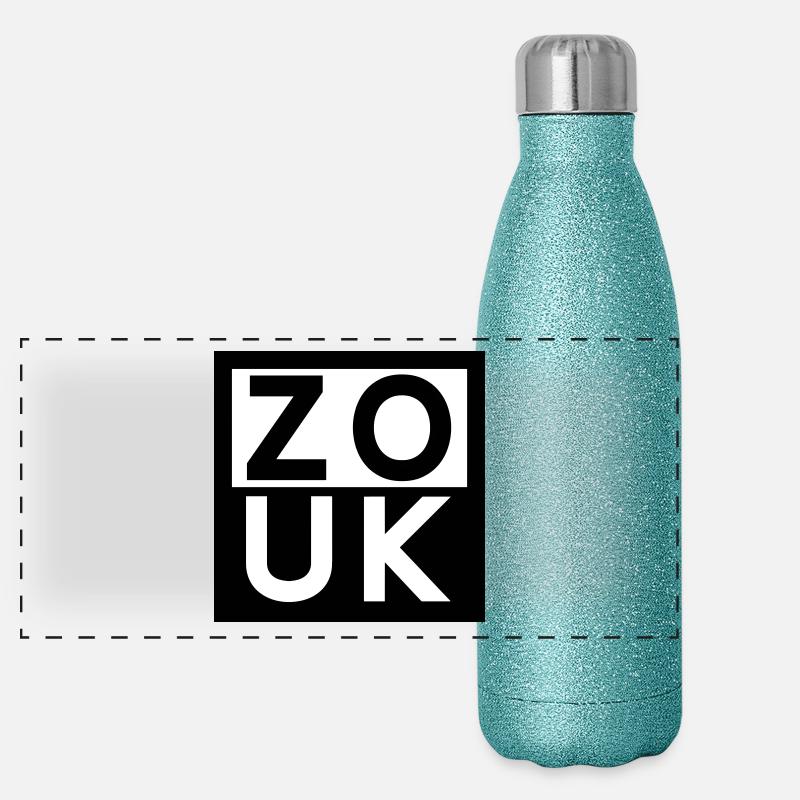 ZOUK -Zouk Dance Fashion Gourde isotherme panoramique pailletée 500 ml