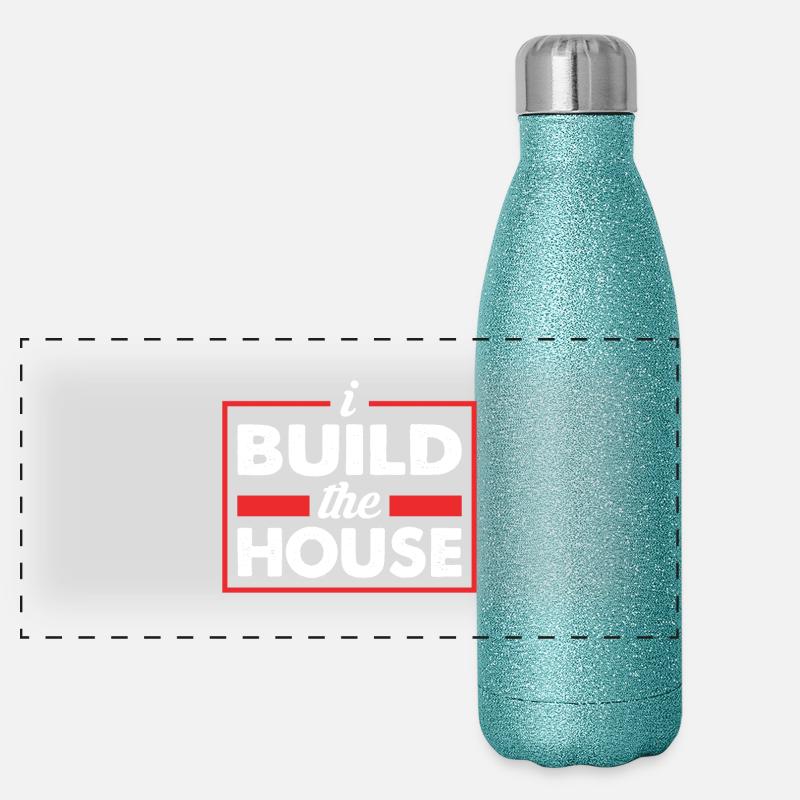 Je construis la maison - Je construis une maison Gourde isotherme panoramique pailletée 500 ml
