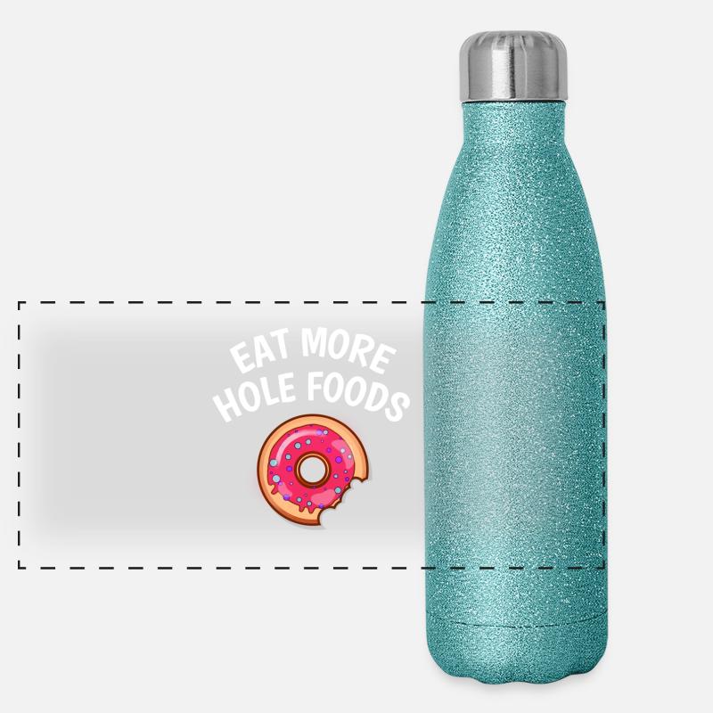 EAT MORE HOLE FOODS Panoramic Glitter Thermal Bottle 500 ml
